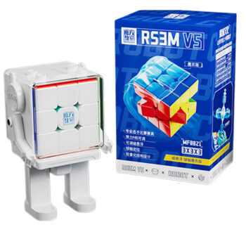 Moyu RS3M V5 3x3 Maglev Ball Core UV + Robot Stand